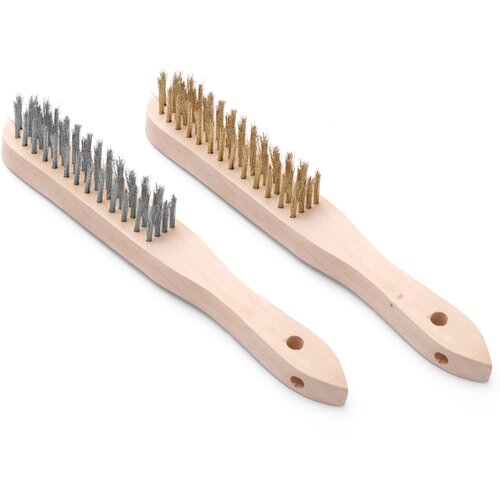Hendi Krtača za čiščenje žara, rešetka za žar, jeklene in medeninaste ščetine, SET 2 kosa, dolžina 290 mm - 525555, (21398512) Cene