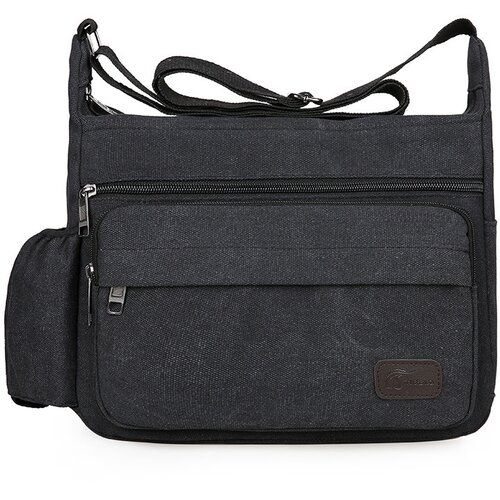 INF Platnena torba z več žepi Black, (21644045) Slike