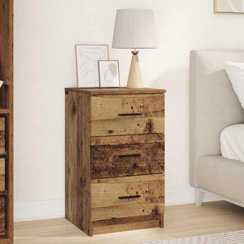 VidaXL Noćni ormar Staro drvo 38 x 38 x 66 cm Konstruirano drvo Slike