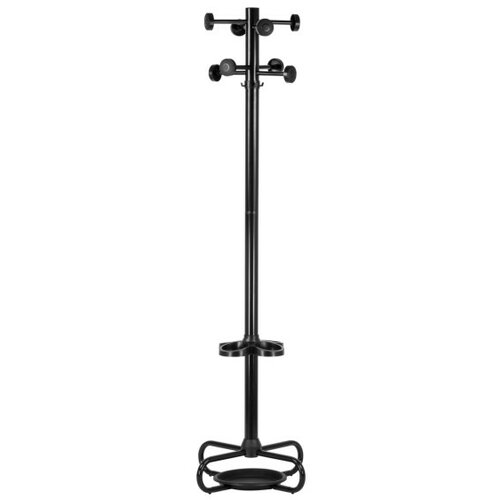 Metalni Čiviluk sa držačem za kišobrane - 100 - Crni Slike