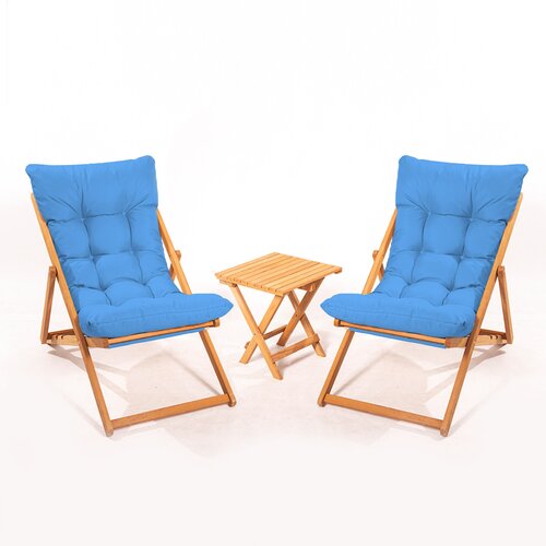 Hanah home MY005 - Blue vrtna miza s stoloma, (21065209) Slike