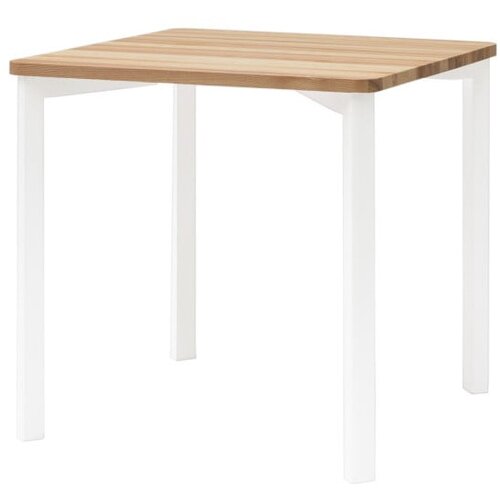 Ragaba bijeli stol za blagovaonu sa zaobljenim nogama Trivento, 80 x 80 cm Cijene
