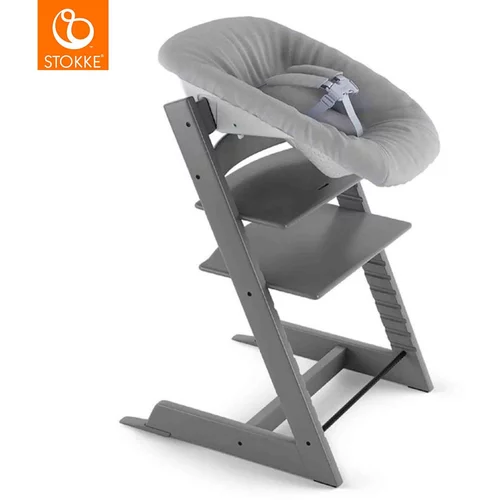 Stokke otroški stolček tripp trapp® storm grey + vstavek za novorojenčka tripp trapp® grey