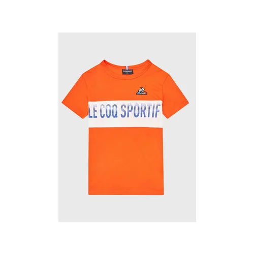 Le Coq Sportif Majica 2310341 Oranžna Regular Fit