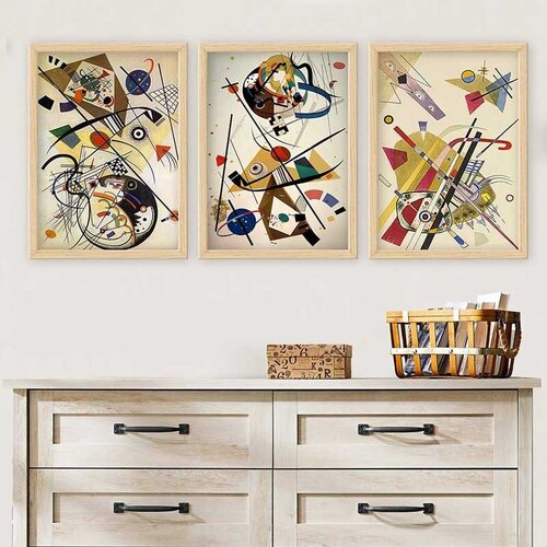 Wallity Set uramljenih slika 3NTC_UN2962870, 3 Dela Cene