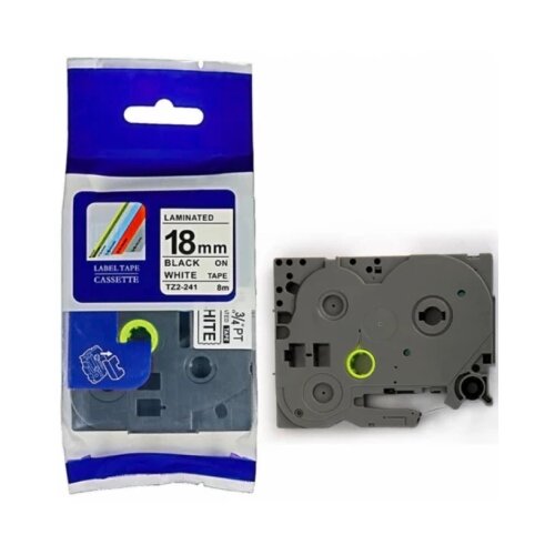 Traka TZ2-241 18mm Crno bela , 8m (Brother PT) Cene