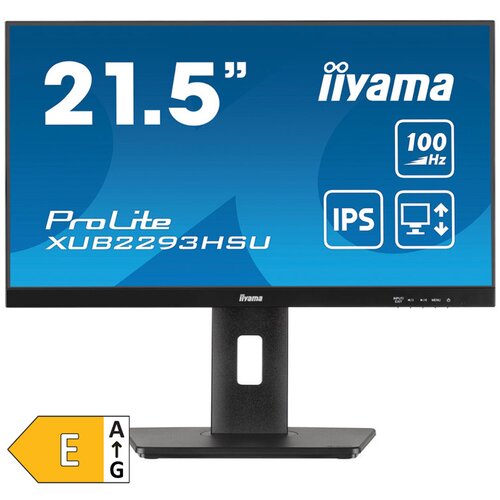 Iiyama ProLite XUB2293HSU-B7 LED zaslon Energetska učinkovitost 2021 E (A - G) 54.6 cm (21.5 palac) 1920 x 1080 piksel 1 Cijene