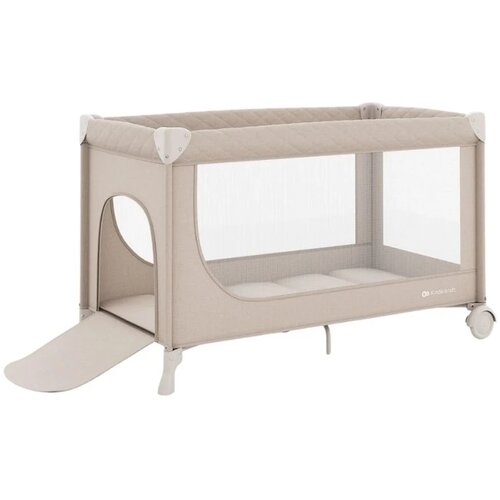 Kinderkraft prenosivi krevetac Leody Up Beige 2 Niova Slike