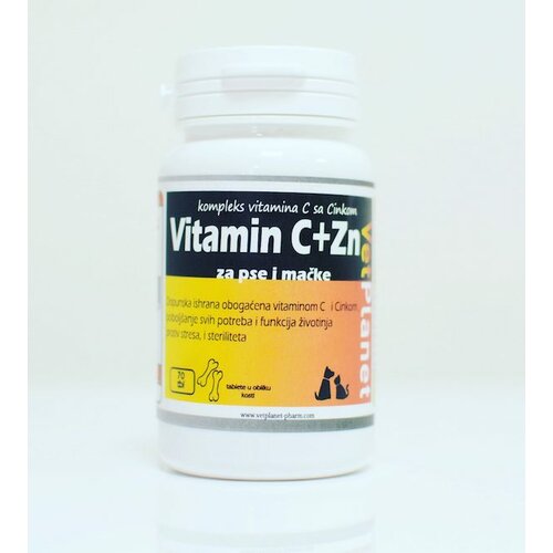 Vetplanet vitamin c + zn za pse i mačke 70 tableta Slike