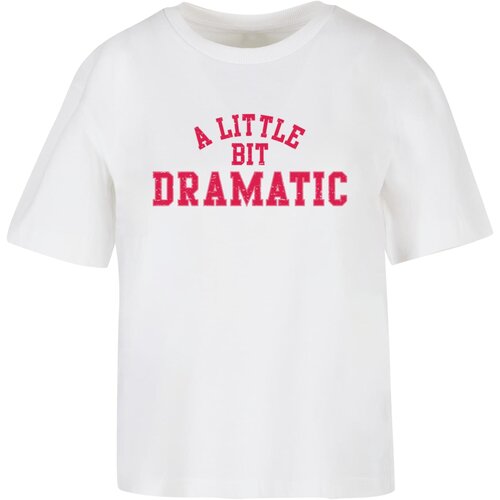 Miss Tee Women's T-shirt A Little Bit Dramatic - white Cene