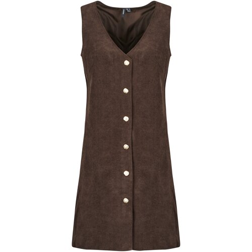 Vero Moda Kratke obleke VMMILENA SL SHORT Kostanjeva Slike