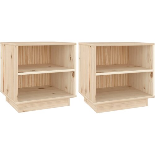 Maison Chic Dvo delni komplet Nočne omarice - Nočne mize 40x34x40 cm trdna borovina, (21688133) Slike