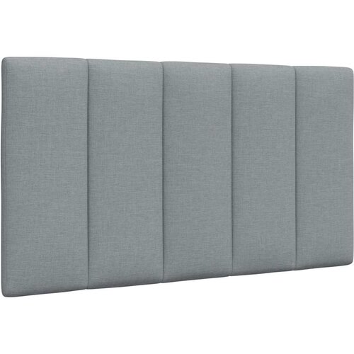 VidaXL Vzglavna stranica svetlo siva 90 cm blago Slike