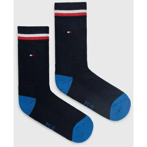 Tommy Hilfiger Dječje čarape (2-pack) boja: plava