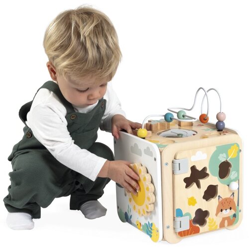 Janod Pure Activity Cube aktivna igračka 18m+ 1 kom Slike