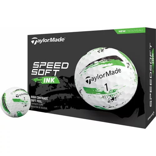 TaylorMade Speed Soft Golf Balls Ink Green