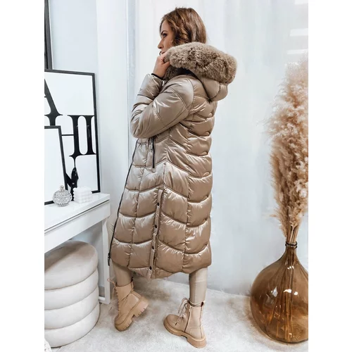 DStreet CRYSTAL camel quilted women's jacket