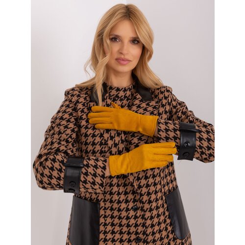 Wool Fashion Italia Gloves-AT-RK-2370.99-dark yellow Cene
