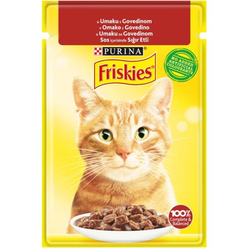 Purina sosić za odrasle mačke friskies, govedina, 85g Cene