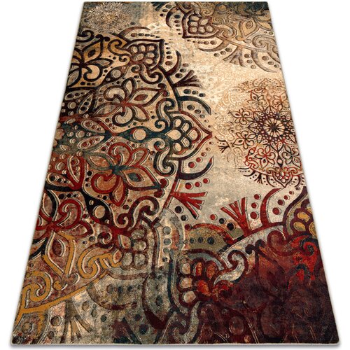 RugsX Preproge Preproga volna POLONIA Boho rozeta rdeča 200x300 cm Rdeča Cene