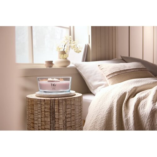 WoodWick Rose Blush mirisna svijeća s drvenim fitiljem 453.6 g Slike