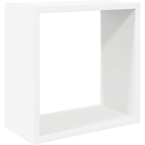 Kockaste zidne police 2 kom bijele 30 x 15 x 30 cm Slike