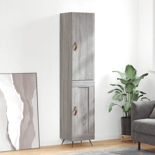 The Living Store Visoka omara siva sonoma 34,5x34x180 cm inženirski les - Visoka Omara, (21436083) Slike