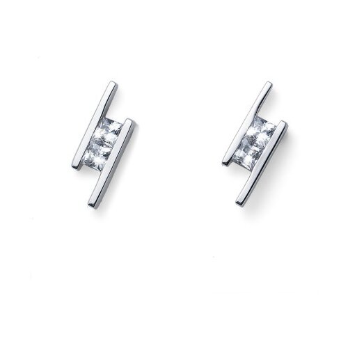 Oliver Weber foursquare 925ag crystal srebrne min&#273uše sa swarovski zirconia ( 62078 ) Cene