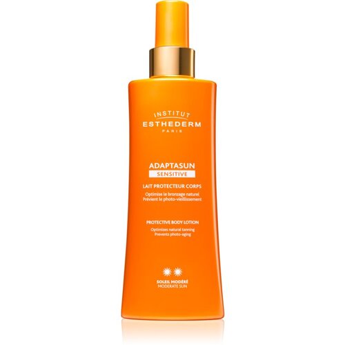 Institut Esthederm Adaptasun Sensitive Protective Body Lotion za&amp;scaron;titno mlijeko za sunčanje sa srednjom UV za&amp;scaron;titom 200 ml Slike