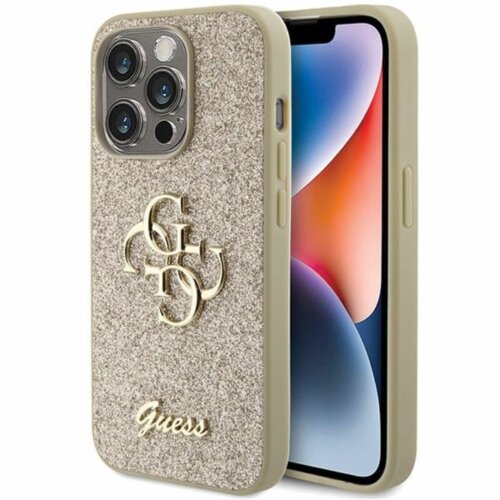  ORIGINALNA TORBICA GUESS HARDCASE GLITTER SCRIPT BIG 4G GUHCP15XHG4SGD ZA IPHONE 15 PRO MAX ZLATNA Cijene