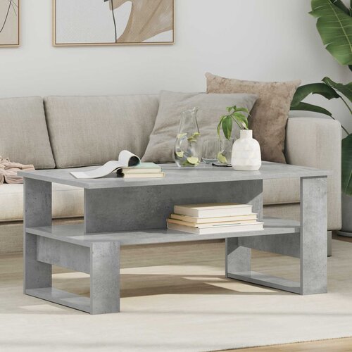 Kava Stol Betonski sivi 90 x 50 x 40 cm Konstruirano drvo Cene