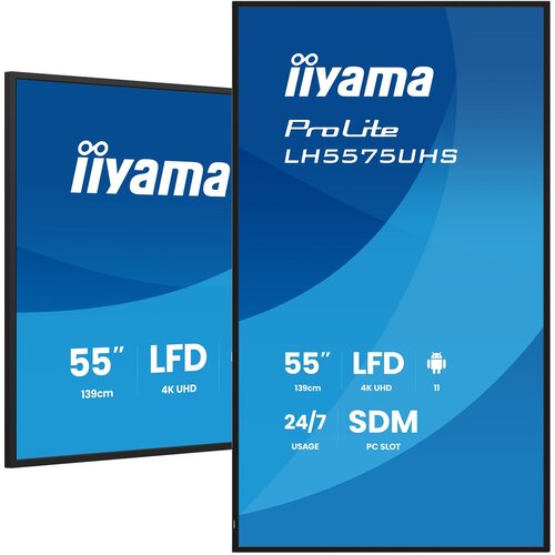 Iiyama 55 4K UHD Professional Digital Signage 24 /7 display featuring Android OS, FailOver and Intel® SDM slot Cijene