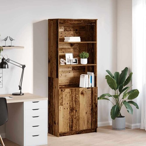 vidaXL Visoka omara starinski les 70x35x180 cm inženirski les Cene