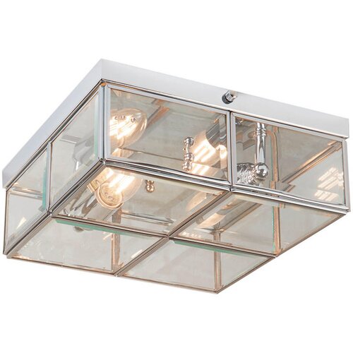 Lesnina XXXL Searchlight 6769-26CC - Plafonsko svetlo FLUSH 2xE14/40W/230V hrom Cene
