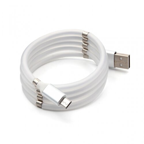  Data kabl magnet micro USB beli Slike