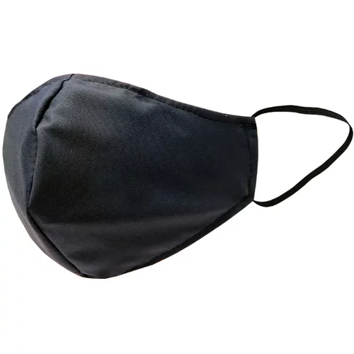  Higienska pralna modna maska, L-XL, črna, 10 kosov
