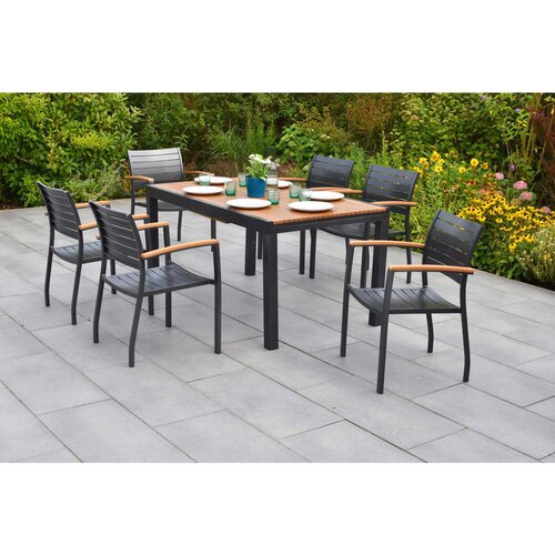 Gardenson VRTNA GARNITURA ASTROS aluminij barve grafita, naravne barve Slike
