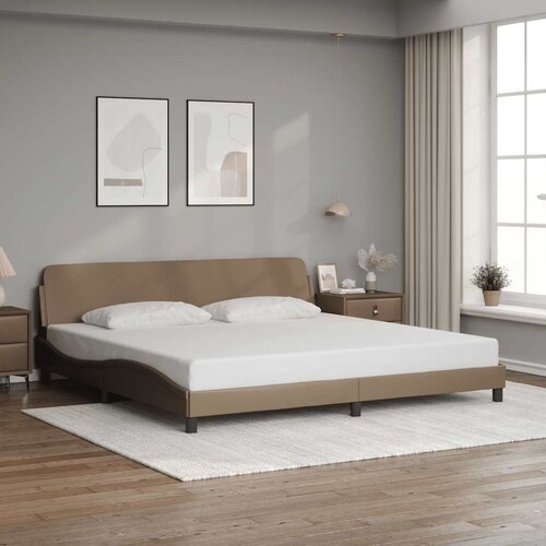  Okvir za krevet Dover cappuccina 200x200 cm umjetna koža Cijene