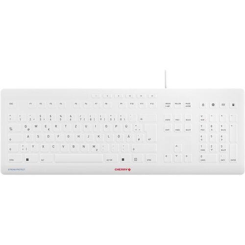Cherry keyboard stream protect [de] white grey" Cijene