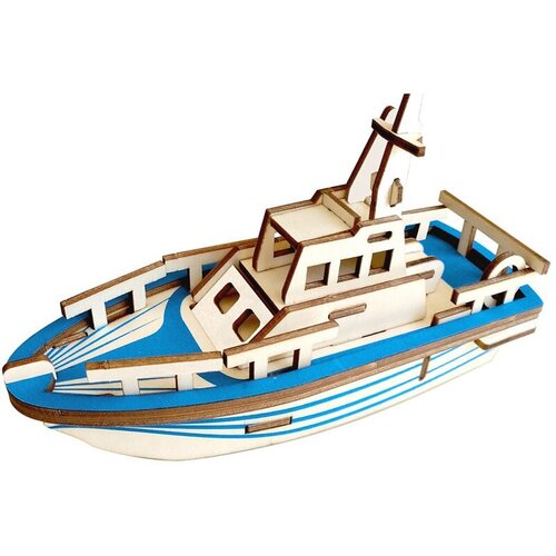  3d drvena slagalica - Mali brod Slike