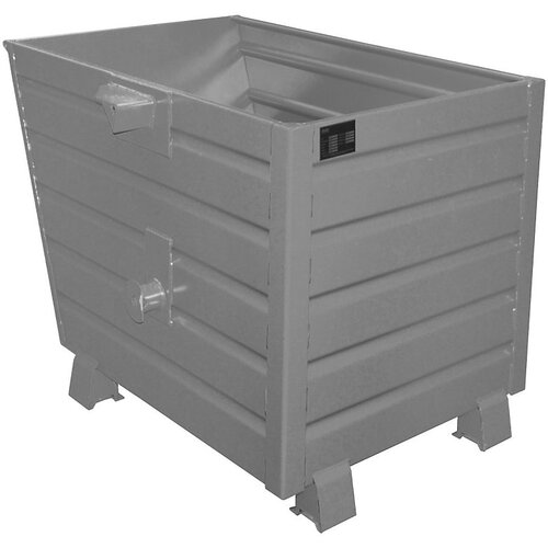 eurokraft pro Prekucni zaboj za zlaganje, prostornina 0,7 m³, siva RAL 7005 Cene