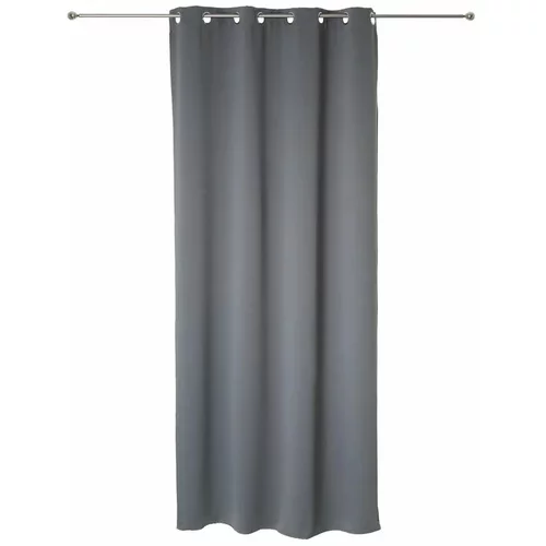  Zatemnitvena zavesa (z rinkami, temno siva, 140 x 260 cm)