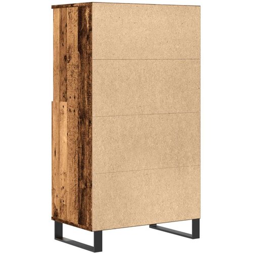 VidaXL Visoka komoda boja staro drvo 60x36x110 cm konstruirano drvo Slike