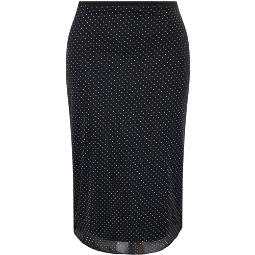 Trendyol Curve Plus Size Skirt - Black - Mini Slike