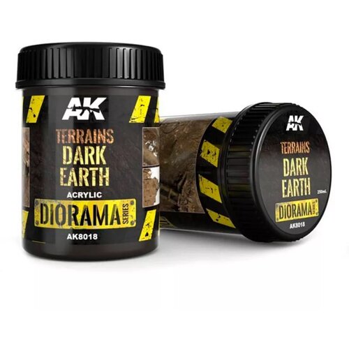 AK Interactive terrains dark earth - 250ml (acrylic) Cene