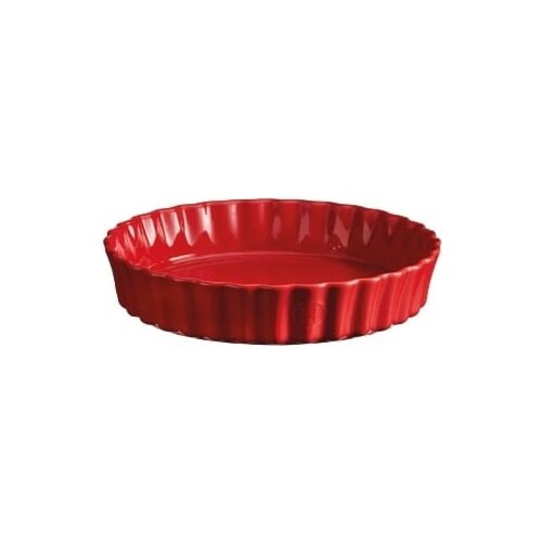 Emile henry Okrogel pekač za pito, premer 24 cm - Burgundy Slike