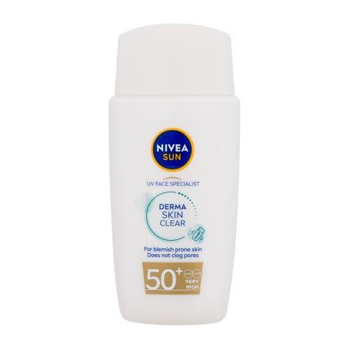 Nivea Sun UV face specialist derma skin clear ultra lagani fluid za zaštitu kože lica od sunca SPF 50+ 40 ml Cene