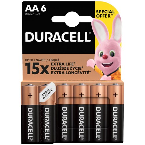 Duracell alkalne baterije AA DUR-LR6/6BP Cene