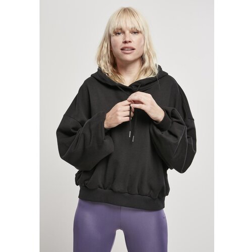 Urban Classics ladies organic oversized terry hoody black Cene