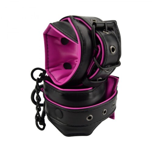 BOUND TO PLEASE okovi za gležnje pink & black Cene